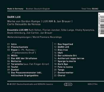 CD Ensemble LUX:NM: Dark Lux