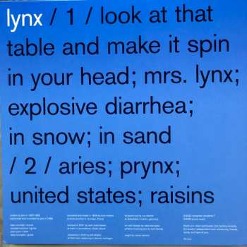 2LP Lynx: Lynx