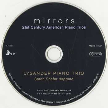 CD Lysander Piano Trio: Mirrors: 21st Century American Piano Trios