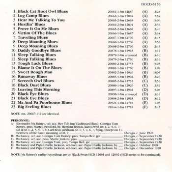 CD Ma Rainey: The Complete 1928 Sessions In Chronological Order