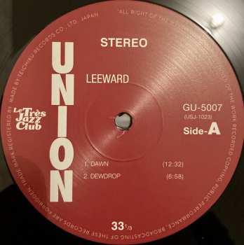 LP Mabumi Yamaguchi Quartet: Leeward
