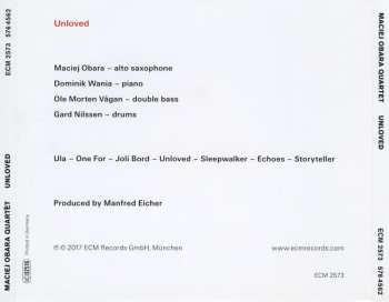 CD Maciej Obara Quartet: Unloved