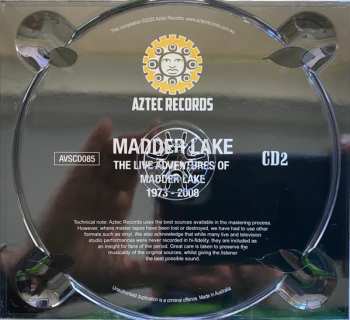 2CD Madder Lake: The Live Adventures Of Madder Lake 1973-2008