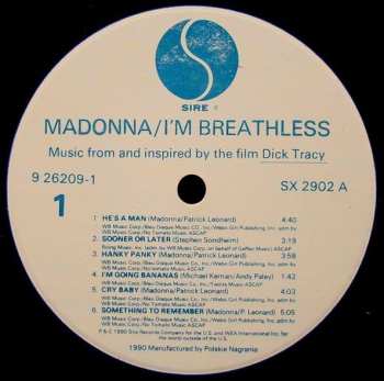 LP Madonna: I'm Breathless (Music From And Inspired By The Film Dick Tracy)