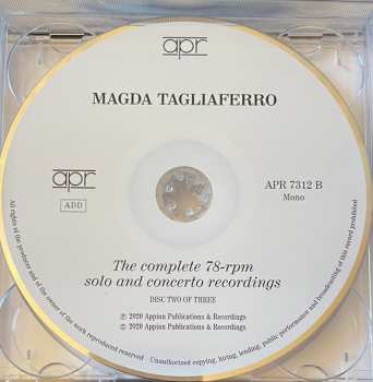3CD/Box Set Magda Tagliaferro: The Complete 78-rpm Solo And Concerto Recordings