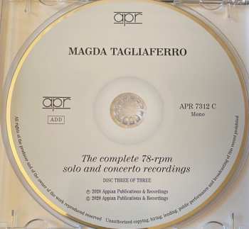 3CD/Box Set Magda Tagliaferro: The Complete 78-rpm Solo And Concerto Recordings