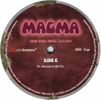 2LP Magma: Zühn Ẁöhl Ünsaï - Live 1974 LTD