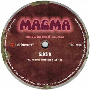 2LP Magma: Zühn Ẁöhl Ünsaï - Live 1974 LTD