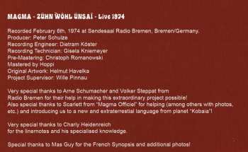 2LP Magma: Zühn Ẁöhl Ünsaï - Live 1974 LTD