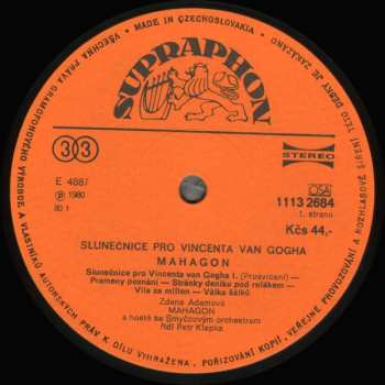 LP Mahagon: Slunečnice Pro Vincenta Van Gogha