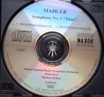 CD Gustav Mahler: Symphony No. 1 "Titan" (Including Blumine Movement)
