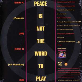 SP Main Source: Peace Is Not The Word To Play LTD