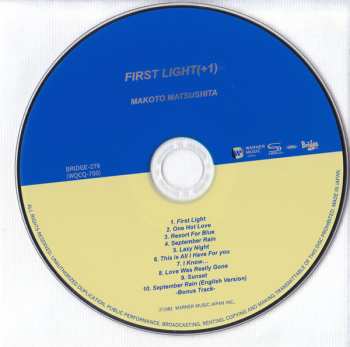 CD Makoto Matsushita: First Light LTD