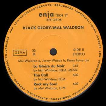 CD Mal Waldron: Black Glory