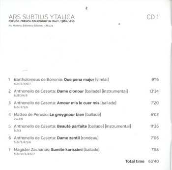 3CD/Box Set Pedro Memelsdorff: Vertù Contra Furore (Musical Languages In Late Medieval Italy 1380-1420)