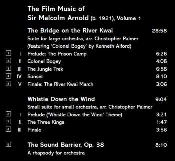 CD The London Symphony Orchestra: The Film Music Of Sir Malcolm Arnold, Vol. 1 (The Bridge On The River Kwai / The Inn Of The Sixth Happiness / Whistle Down The Wind / Hobson's Choice / The Sound Barrier)