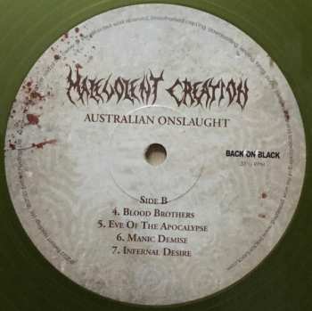 2LP Malevolent Creation: Australian Onslaught LTD | CLR