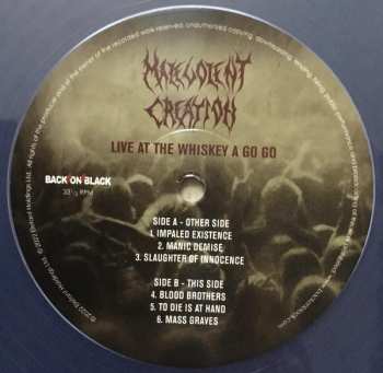 2LP Malevolent Creation: Live At The Whisky A Go Go LTD | CLR