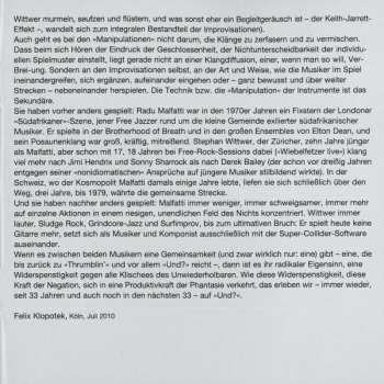 CD Malfatti-Wittwer: Und? ...Plus