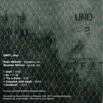 CD Malfatti-Wittwer: Und? ...Plus