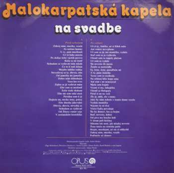 LP Malokarpatská Kapela: Malokarpatská Kapela Na Svadbe
