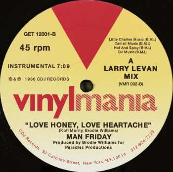 LP Man Friday: Love Honey, Love Heartache