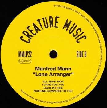 2LP Manfred Mann: Lone Arranger