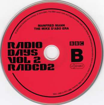 2CD Manfred Mann: Radio Days Vol 2 / The Mike D'Abo Era (Live At The BBC 66-69)