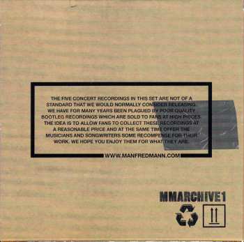 5CD/Box Set Manfred Mann's Earth Band: Bootleg Archives Volumes 1-5