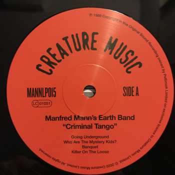 LP Manfred Mann's Earth Band: Criminal Tango