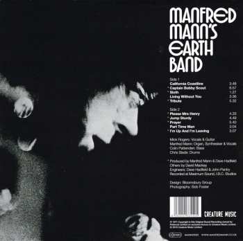 LP Manfred Mann's Earth Band: Manfred Mann's Earth Band