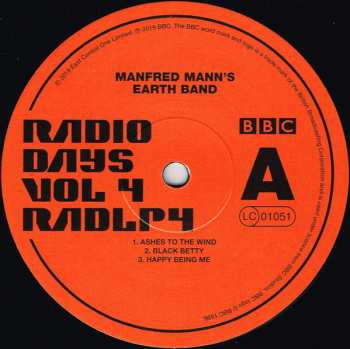3LP Manfred Mann's Earth Band: Radio Days Vol 4 - Live At The BBC 70-73