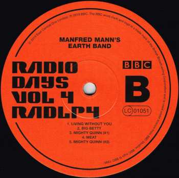 3LP Manfred Mann's Earth Band: Radio Days Vol 4 - Live At The BBC 70-73