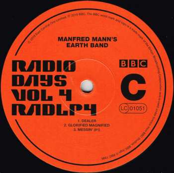 3LP Manfred Mann's Earth Band: Radio Days Vol 4 - Live At The BBC 70-73