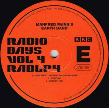 3LP Manfred Mann's Earth Band: Radio Days Vol 4 - Live At The BBC 70-73