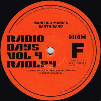 3LP Manfred Mann's Earth Band: Radio Days Vol 4 - Live At The BBC 70-73