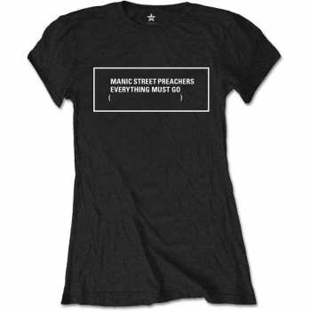 Merch Manic Street Preachers: Women's T-shirt Everything Must Go Monochrome 