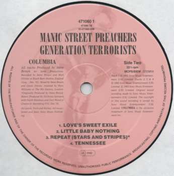 2LP Manic Street Preachers: Generation Terrorists