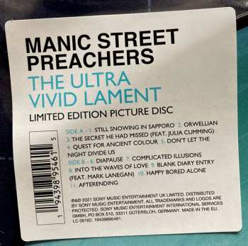 LP Manic Street Preachers: The Ultra Vivid Lament LTD | PIC