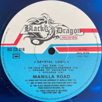 LP Manilla Road: Crystal Logic CLR