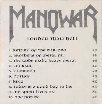 CD Manowar: Louder Than Hell