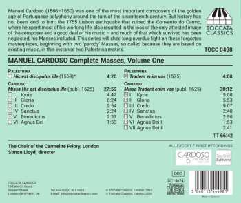 CD Manuel Cardoso: Complete Masses, Volume One