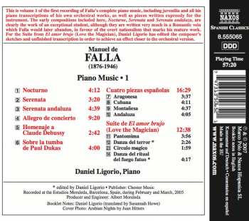 CD Manuel de Falla: Piano Music • 1