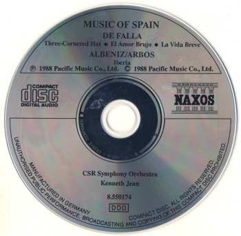 CD Manuel de Falla: Viva España! (The Music Of Spain)