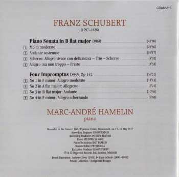 CD Franz Schubert: Piano Sonata In B Flat Major D960 · Four Impromptus D935