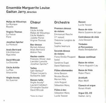 CD Marc Antoine Charpentier: Les Arts Florissans (Idylle En Musique)