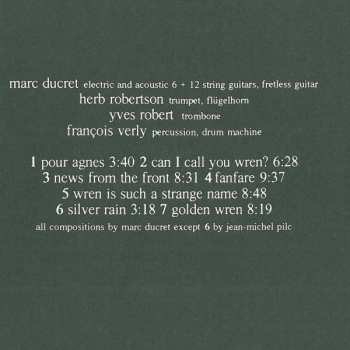 CD Marc Ducret: News From The Front