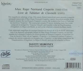 CD Davitt Moroney: Livre De Tablature De Clavescin