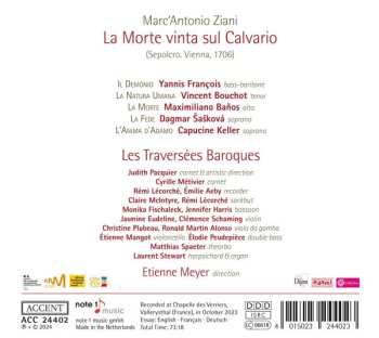 CD Les Traversées Baroques: La Morte Vinta Sul Calvario (Sepolcro. Vienna, 1706)