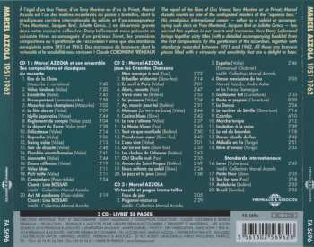 3CD Marcel Azzola: 1951-1962 - Ses Compositions - Les Classiques Du Musette - Les Grandes Chansons - Virtuosité Et Pages Immortelles - Les Standards Internationaux